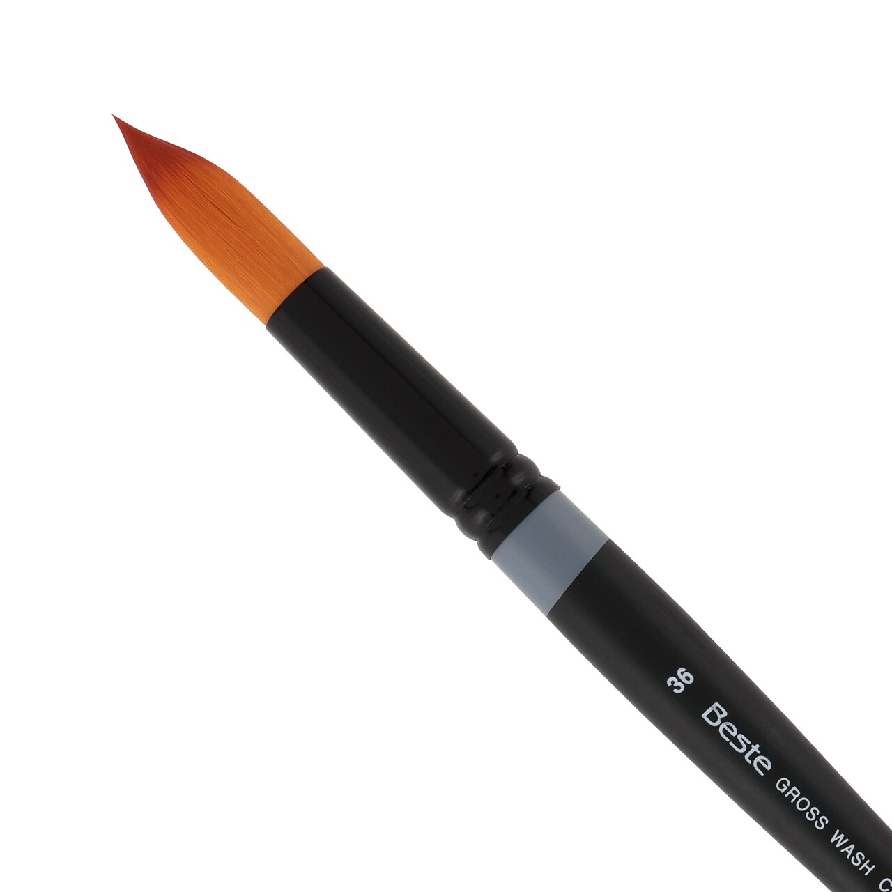 Creative Mark Beste Golden Taklon Spot Touch, #36 Artist Paint Brush, Professional Watercolor Brushes, For Acrylic Painting, Short Handle, Sharp Edges, Hand-Tied & Shaped